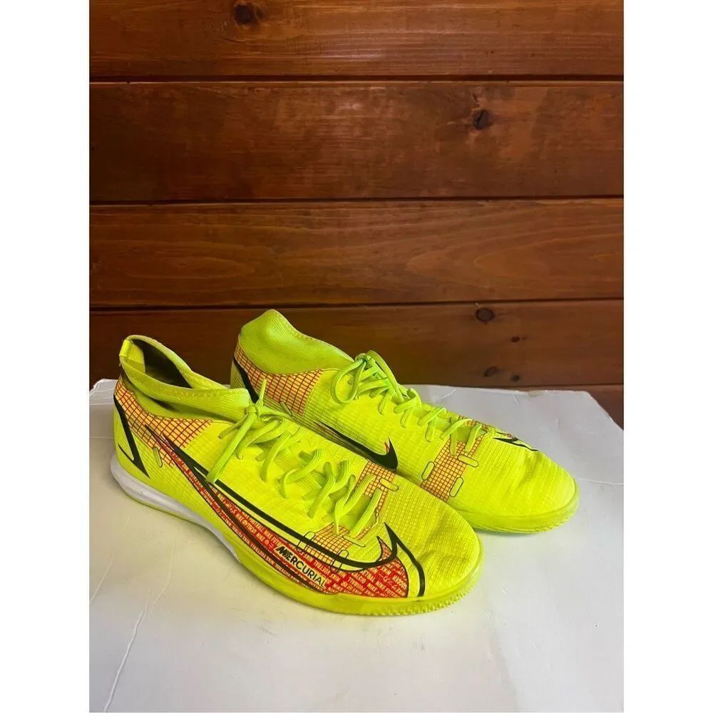 Nike Mercurial Superfly 8 Academy Ic Volt-Black-B Crimson Sz 9 CV0847-760